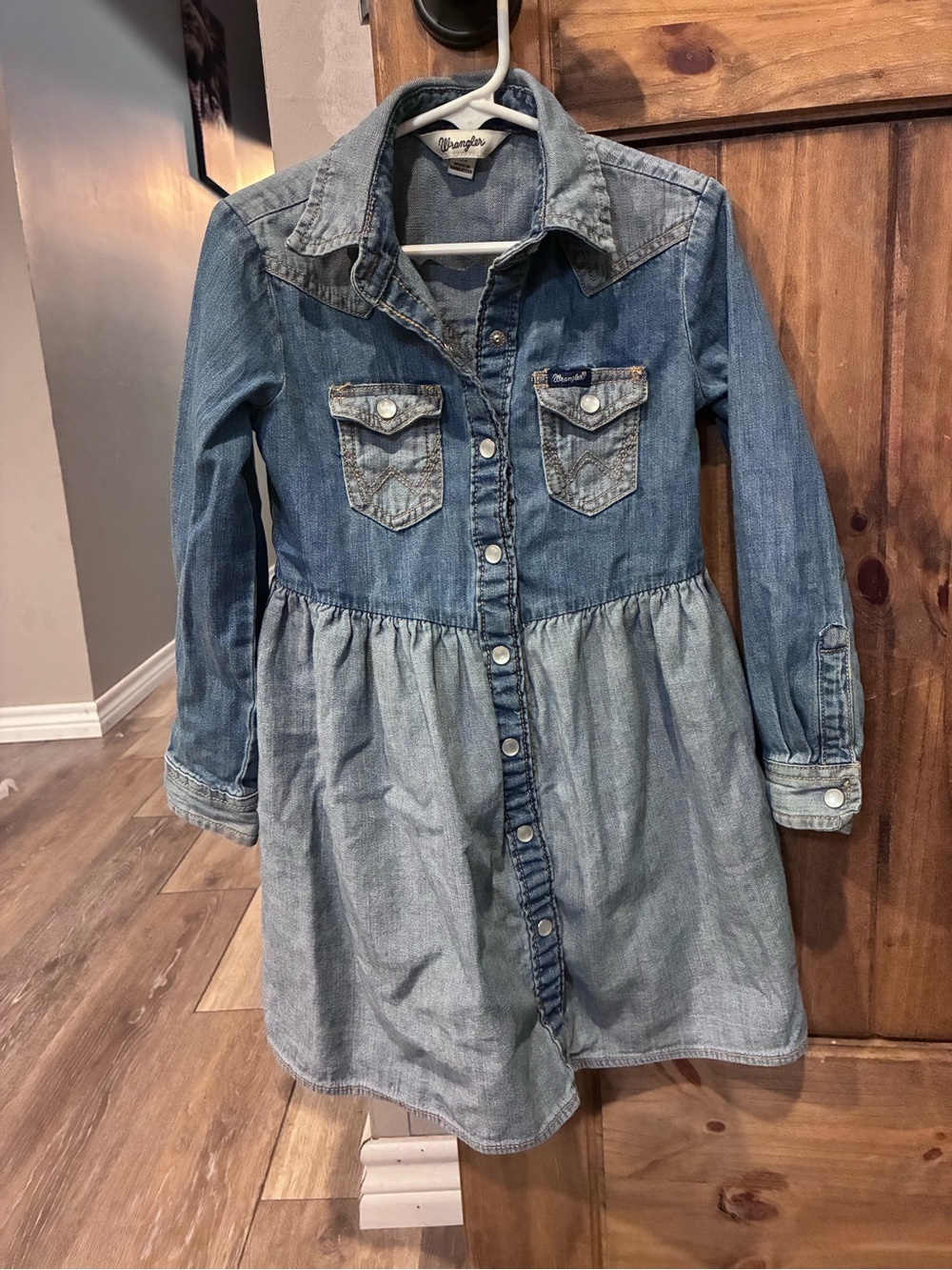 Girls wrangler denim dress size XS